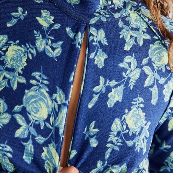 NWT Free People | Dinner Party Top Color: Blue - Picture 6 of 9